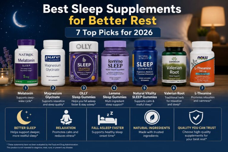 Best Sleep Supplements for Better Rest: 7 Top Picks for 2026