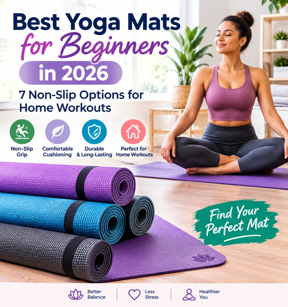 Best Yoga Mats for Beginners in 2026: 7 Non-Slip Options for Home Workouts
