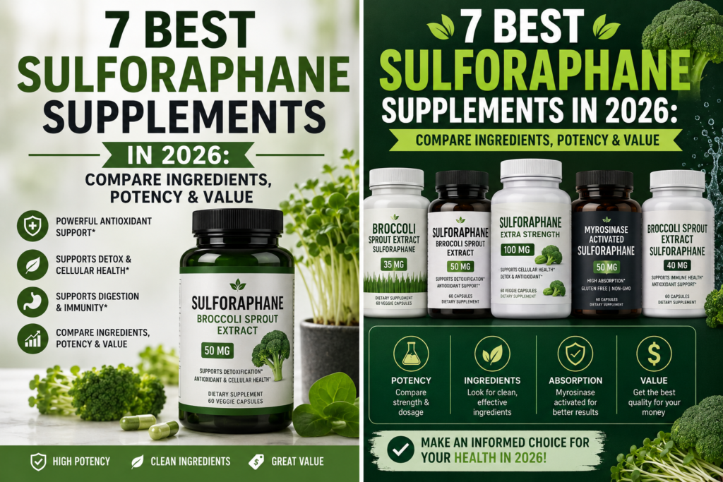 7 Best Sulforaphane Supplements in 2026: Compare Ingredients, Potency & Value