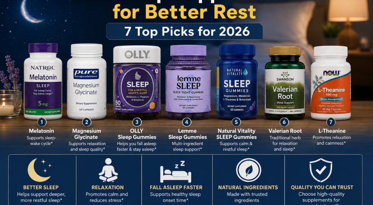Best Sleep Supplements for Better Rest: 7 Top Picks for 2026